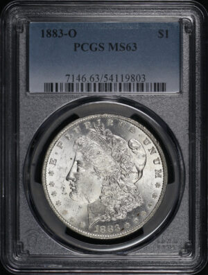 Obverse of this 1883-O Morgan Dollar PCGS MS-63