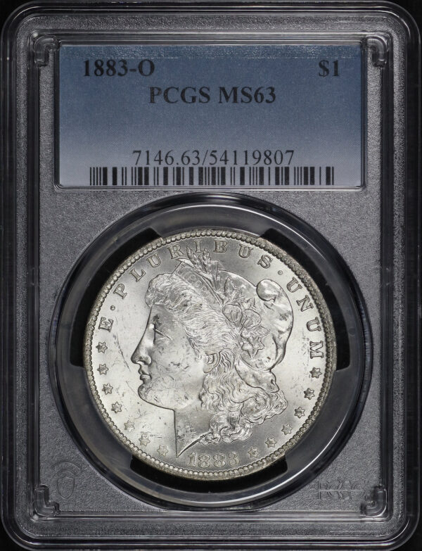 Obverse of this 1883-O Morgan Dollar PCGS MS-63