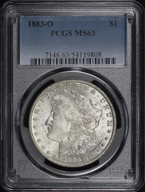 Obverse of this 1883-O Morgan Dollar PCGS MS-63