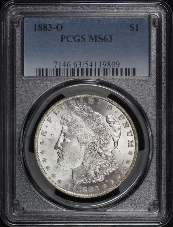 Obverse of this 1883-O Morgan Dollar PCGS MS-63