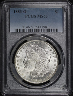 Obverse of this 1883-O Morgan Dollar PCGS MS-63