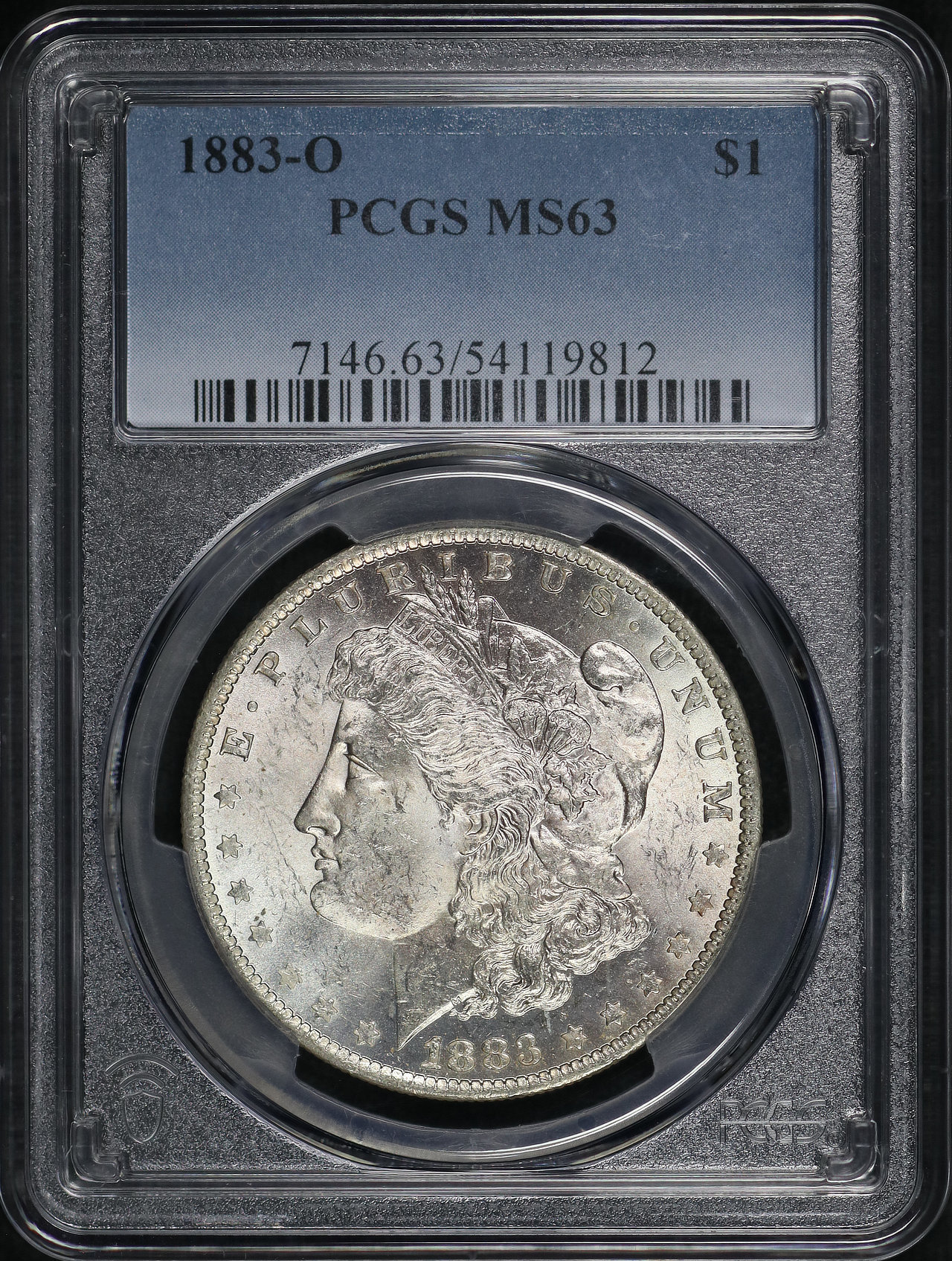 Obverse of this 1883-O Morgan Dollar PCGS MS-63