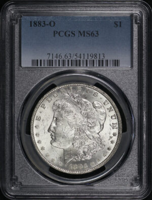Obverse of this 1883-O Morgan Dollar PCGS MS-63