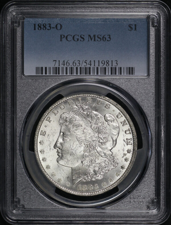 Obverse of this 1883-O Morgan Dollar PCGS MS-63
