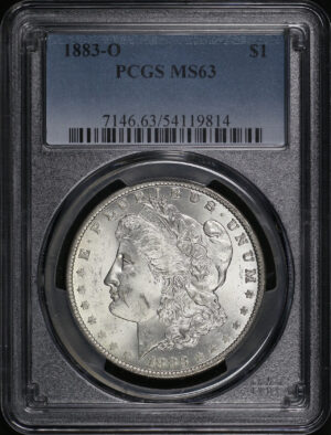 Obverse of this 1883-O Morgan Dollar PCGS MS-63