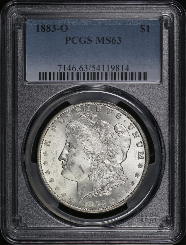 Obverse of this 1883-O Morgan Dollar PCGS MS-63