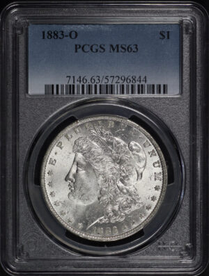 Obverse of this 1883-O Morgan Dollar PCGS MS-63