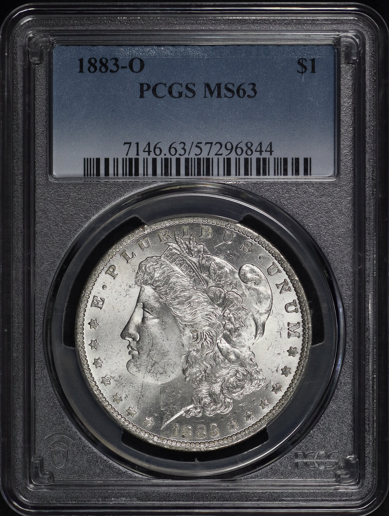 Obverse of this 1883-O Morgan Dollar PCGS MS-63