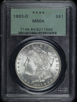 Obverse of this 1883-O Morgan Dollar PCGS MS-64