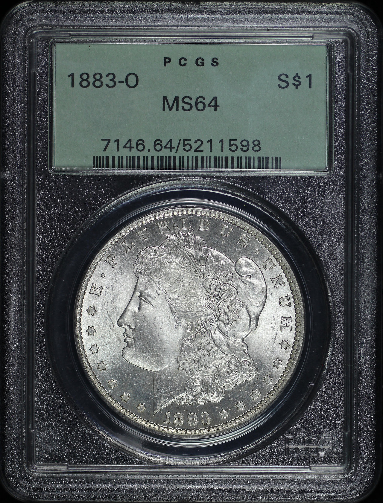 Obverse of this 1883-O Morgan Dollar PCGS MS-64