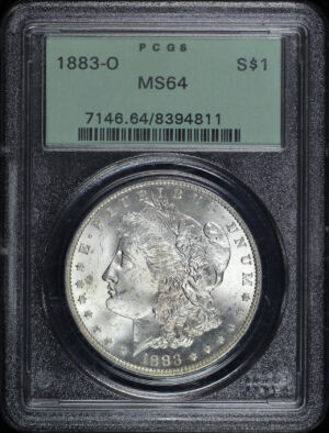 Obverse of this 1883-O Morgan Dollar PCGS MS-64
