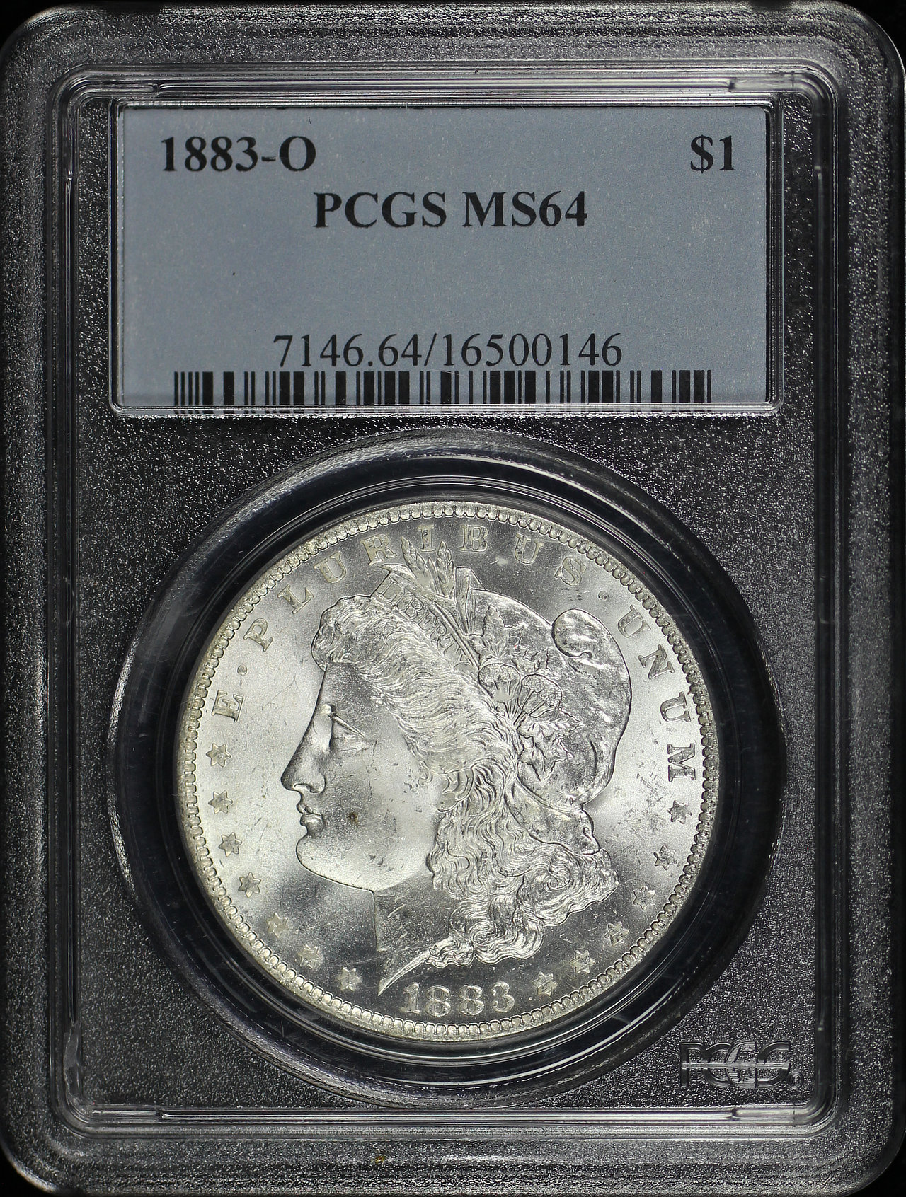 Obverse of this 1883-O Morgan Dollar PCGS MS-64