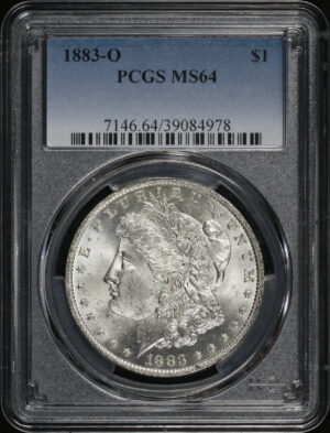 Obverse of this 1883-O Morgan Dollar PCGS MS-64
