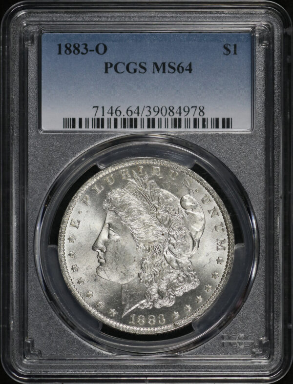 Obverse of this 1883-O Morgan Dollar PCGS MS-64