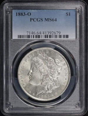 Obverse of this 1883-O Morgan Dollar PCGS MS-64