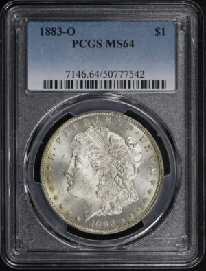 Obverse of this 1883-O Morgan Dollar PCGS MS-64