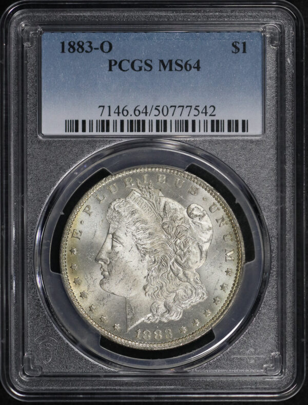 Obverse of this 1883-O Morgan Dollar PCGS MS-64