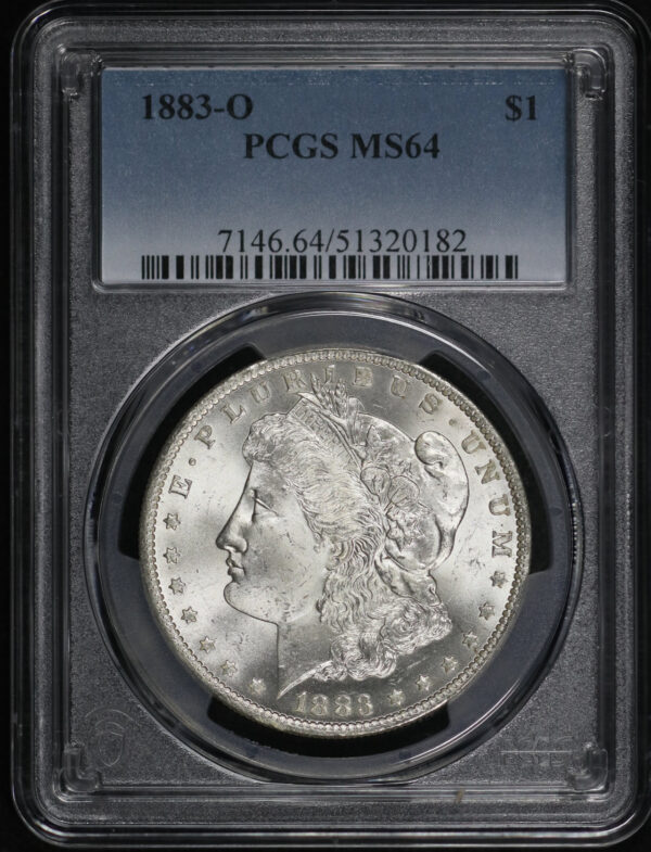 Obverse of this 1883-O Morgan Dollar PCGS MS-64
