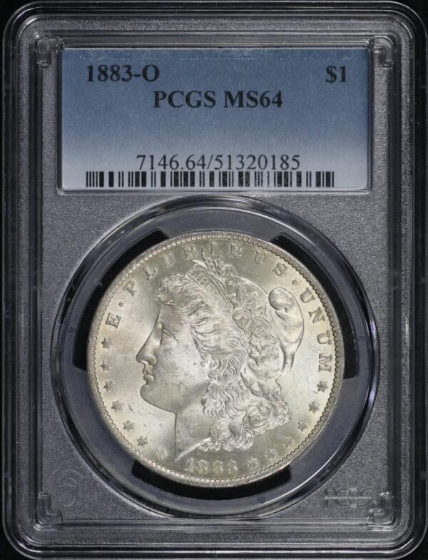 Obverse of this 1883-O Morgan Dollar PCGS MS-64