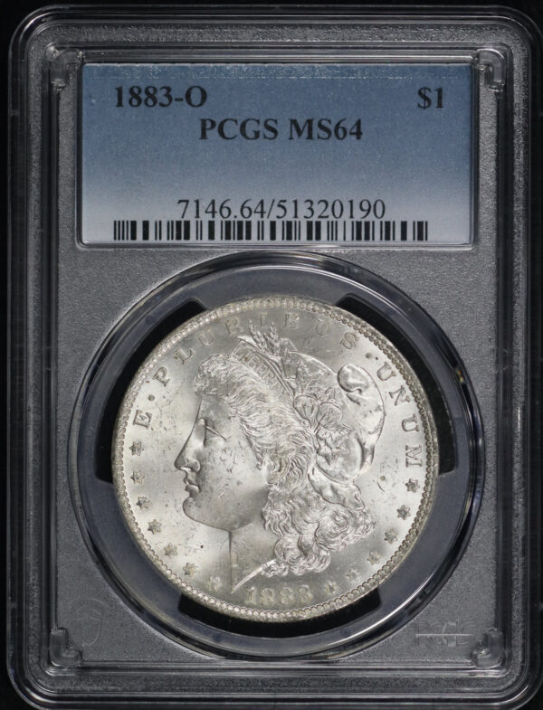 Obverse of this 1883-O Morgan Dollar PCGS MS-64