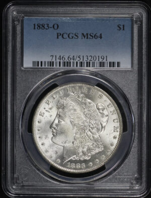 Obverse of this 1883-O Morgan Dollar PCGS MS-64