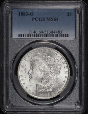 Obverse of this 1883-O Morgan Dollar PCGS MS-64