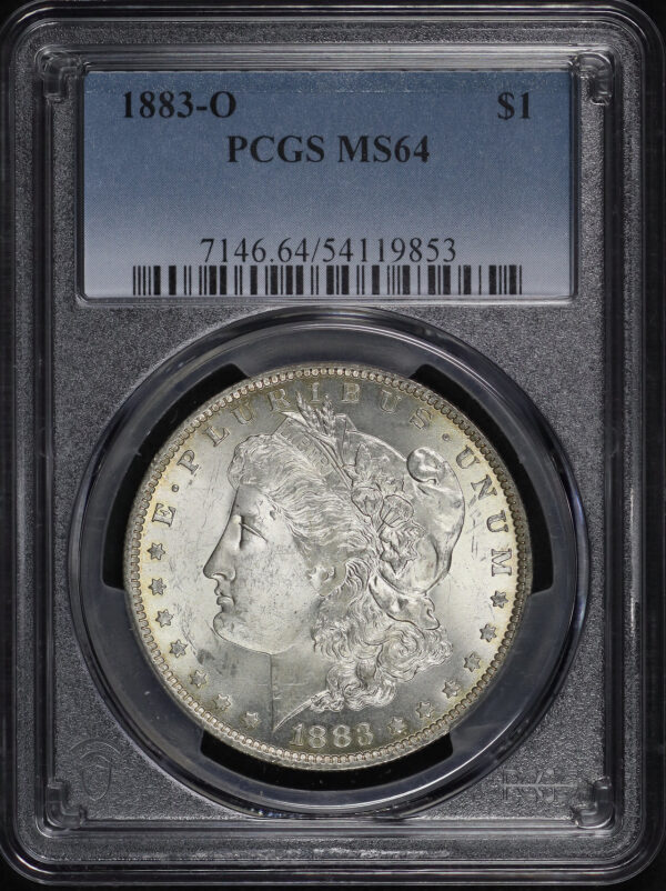 Obverse of this 1883-O Morgan Dollar PCGS MS-64
