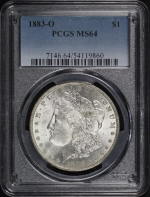 Obverse of this 1883-O Morgan Dollar PCGS MS-64