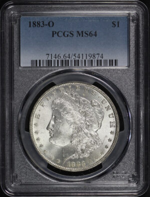 Obverse of this 1883-O Morgan Dollar PCGS MS-64