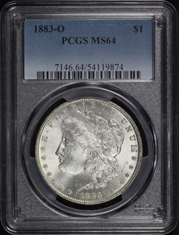 Obverse of this 1883-O Morgan Dollar PCGS MS-64