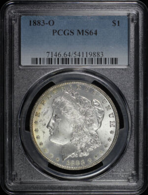 Obverse of this 1883-O Morgan Dollar PCGS MS-64
