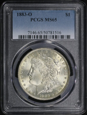Obverse of this 1883-O Morgan Dollar PCGS MS-65