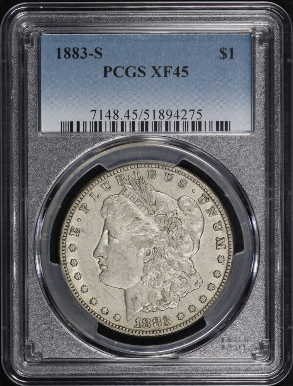 Obverse of this 1883-S Morgan Dollar PCGS XF-45