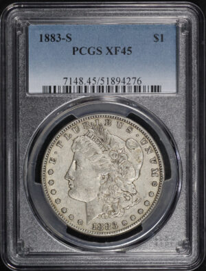 Obverse of this 1883-S Morgan Dollar PCGS XF-45