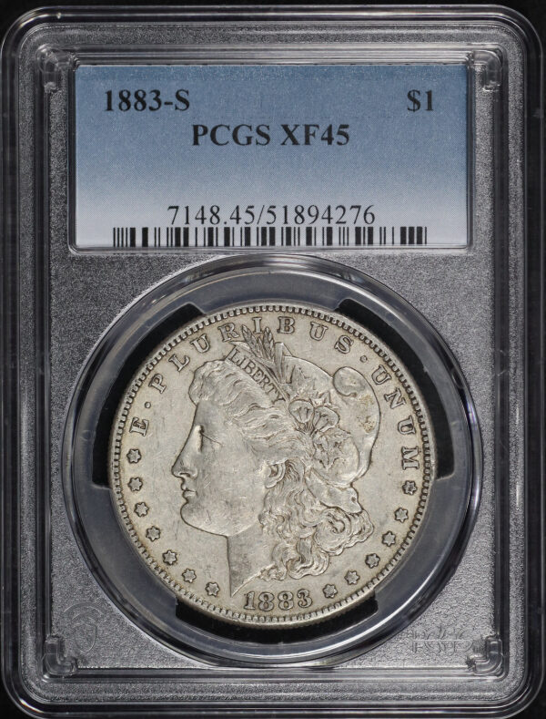 Obverse of this 1883-S Morgan Dollar PCGS XF-45