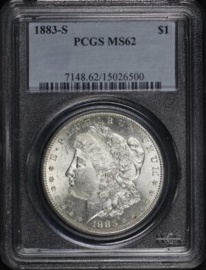 Obverse of this 1883-S Morgan Dollar PCGS MS-62