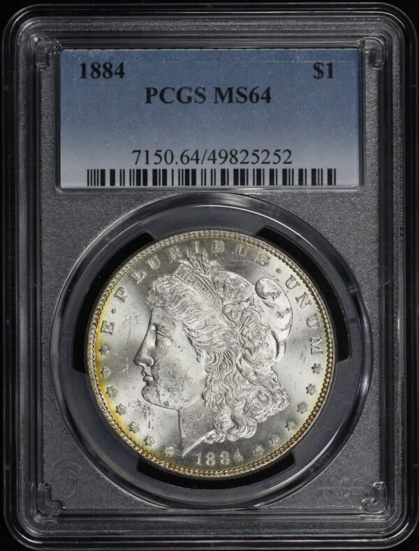 Obverse of this 1884 Morgan Dollar PCGS MS-64
