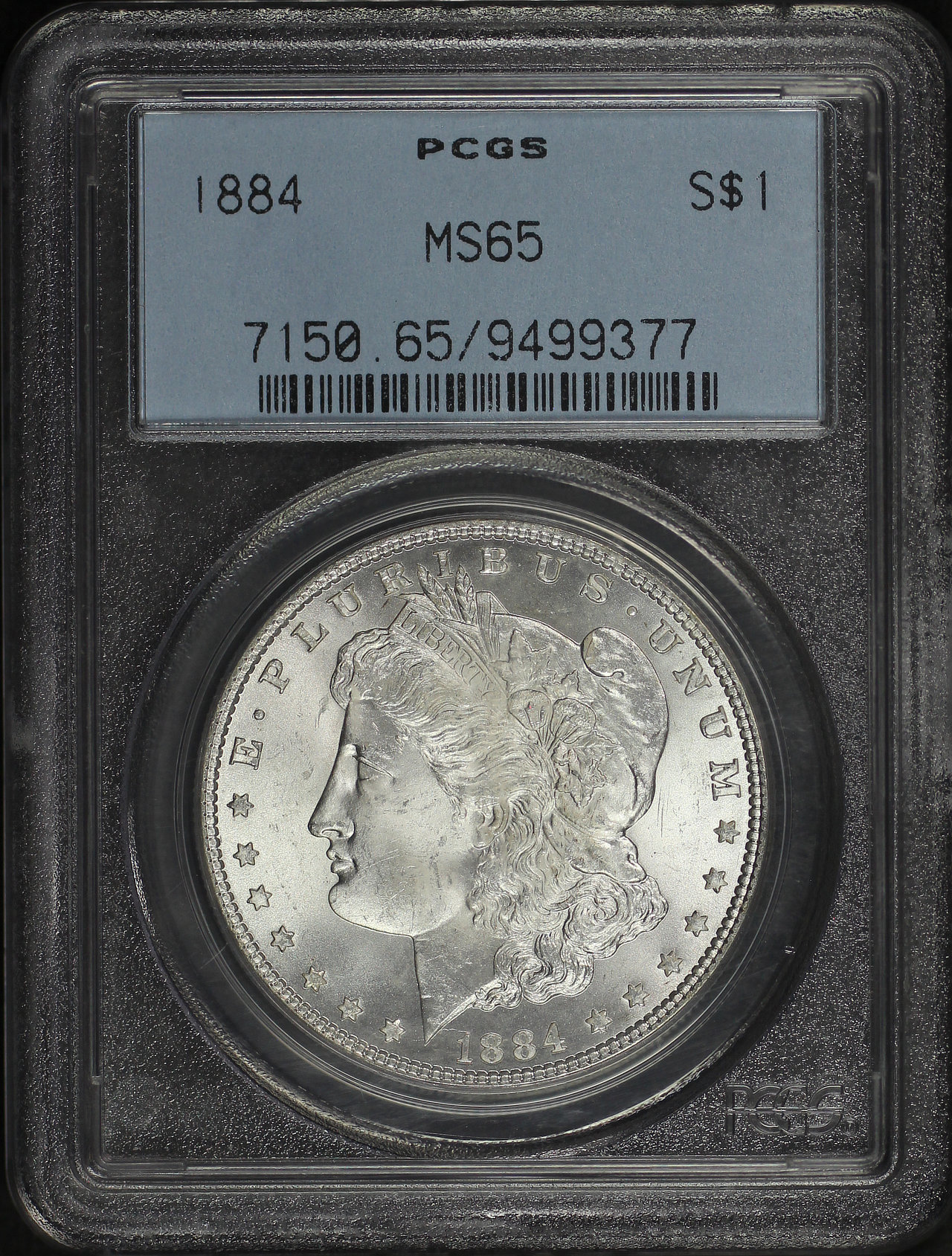Obverse of this 1884 Morgan Dollar PCGS MS-65
