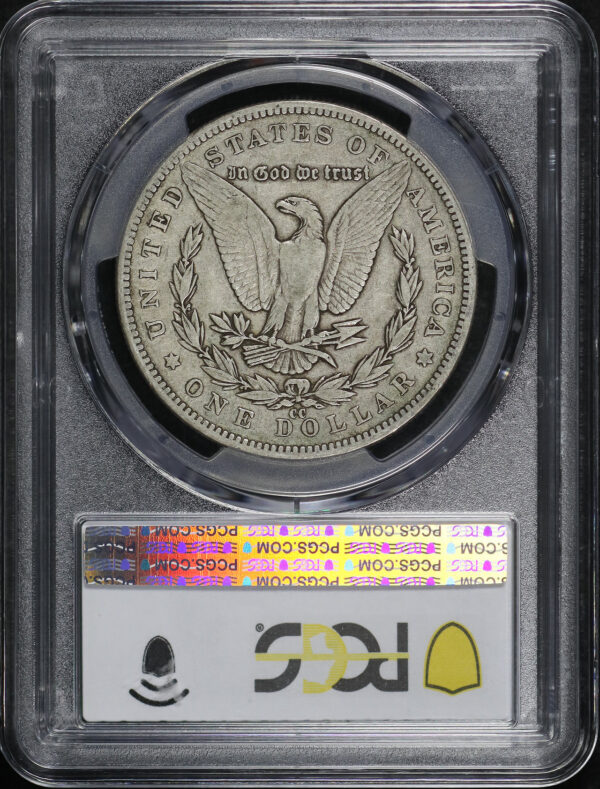 Reverse of this 1884-CC Morgan Dollar PCGS VF-20