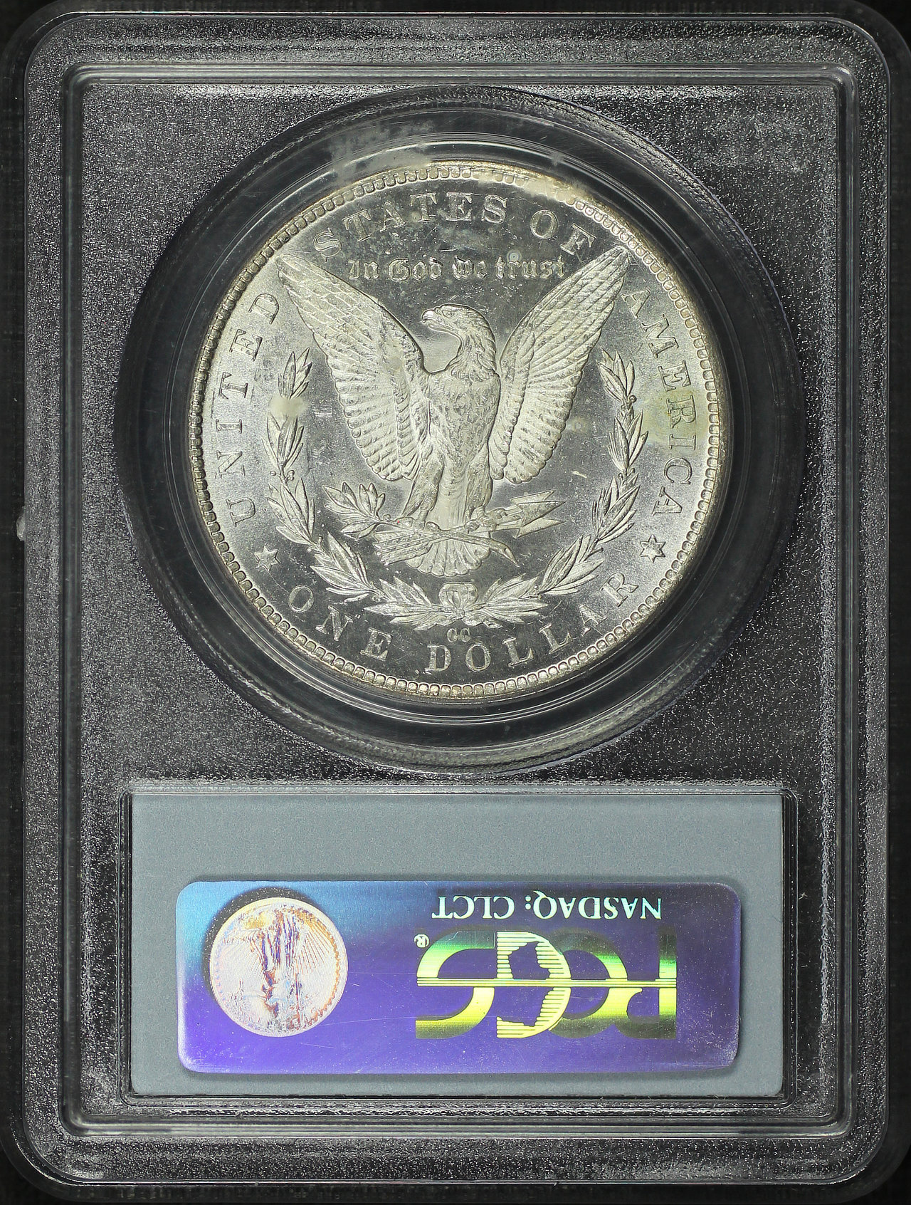 Reverse of this 1884-CC Morgan Dollar PCGS MS-63
