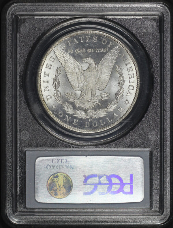Reverse of this 1884-CC Morgan Dollar PCGS MS-63