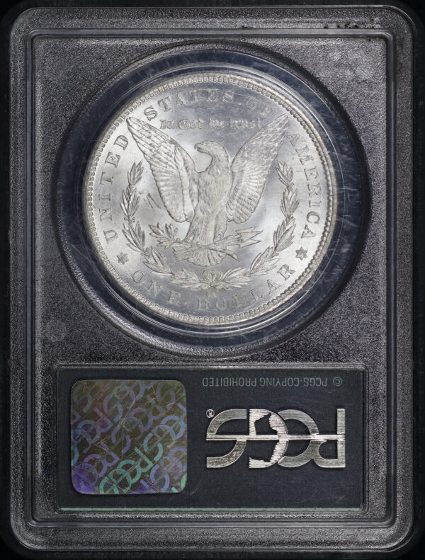 Reverse of this 1884-CC Morgan Dollar PCGS MS-64 Old Green Holder