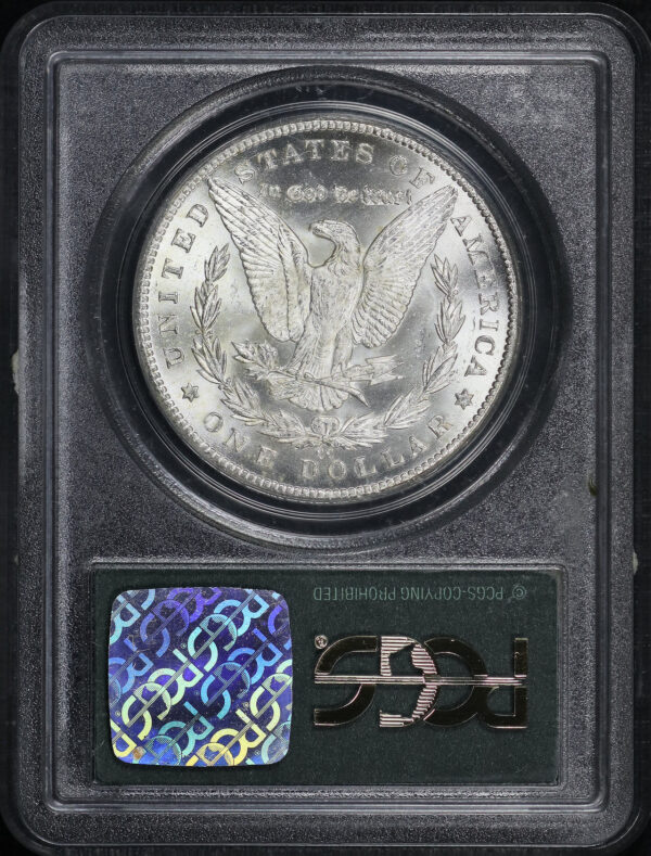 Reverse of this 1884-CC Morgan Dollar PCGS MS-66 Old Green Holder