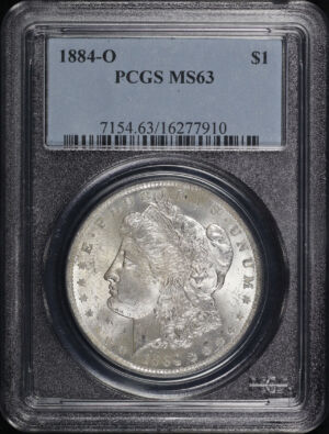 Obverse of this 1884-O Morgan Dollar PCGS MS-63