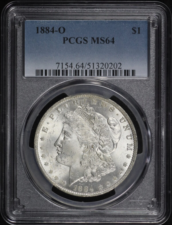 Obverse of this 1884-O Morgan Dollar PCGS MS-64
