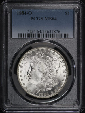 Obverse of this 1884-O Morgan Dollar PCGS MS-64