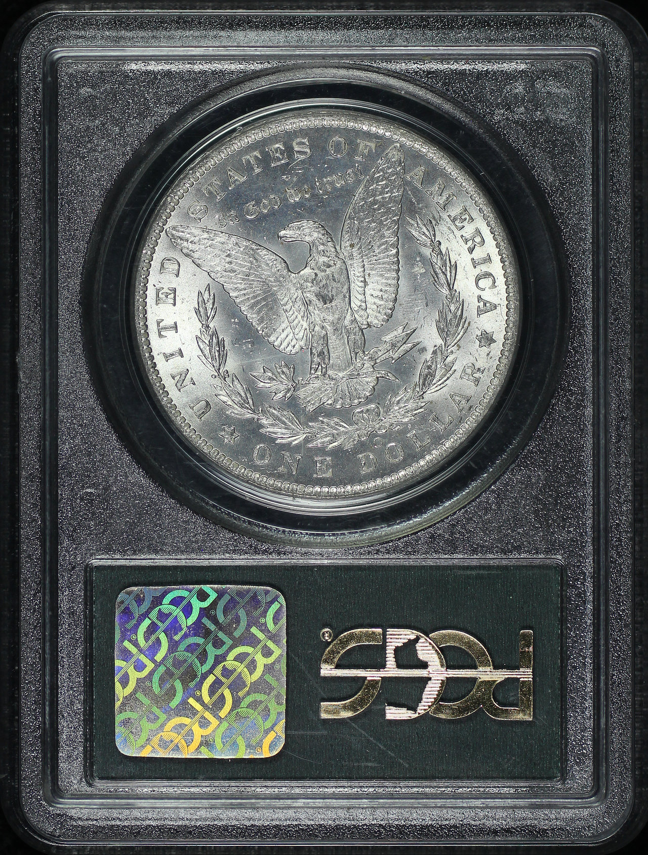 Reverse of this 1885-O Morgan Dollar PCGS MS-64 Old Green Holder