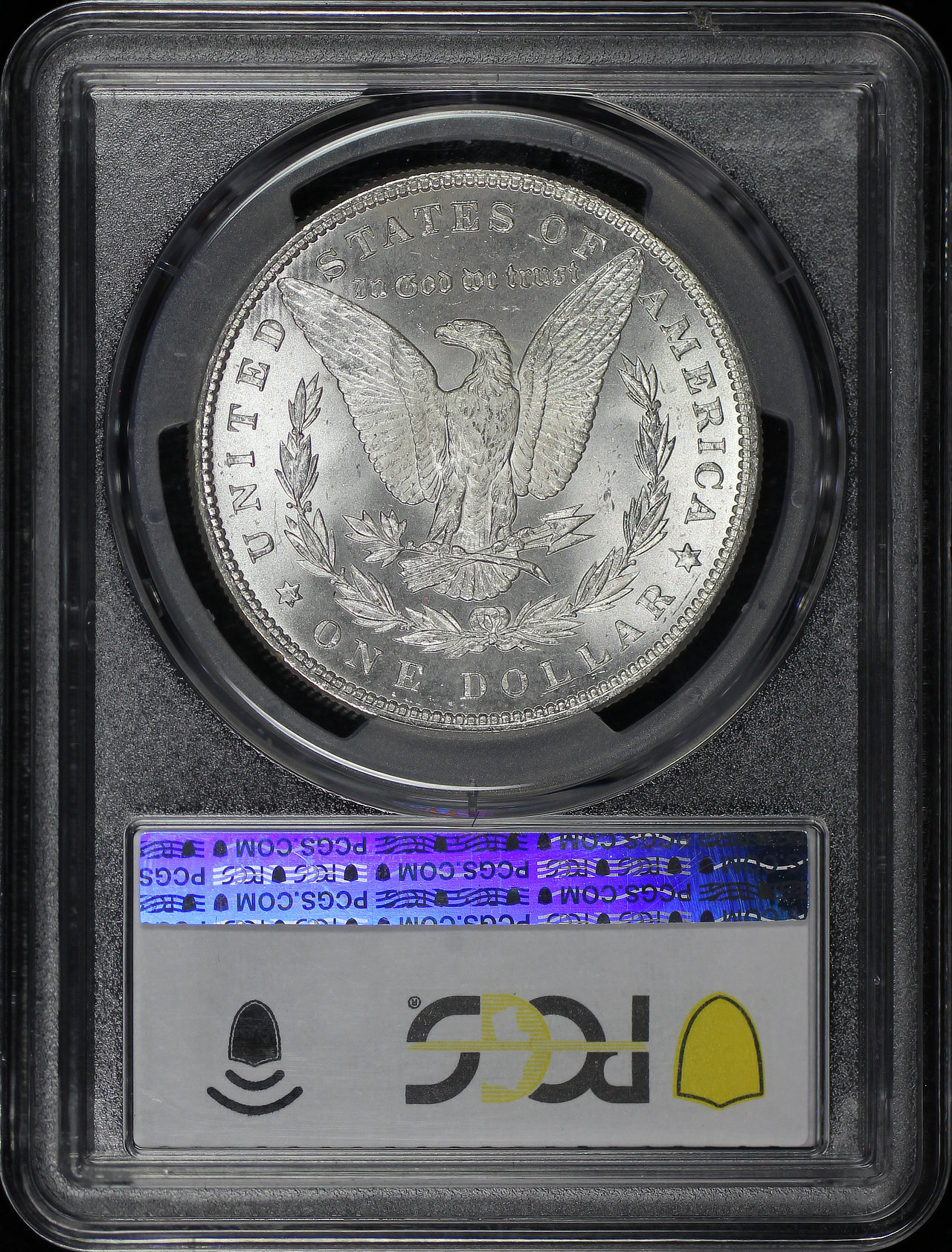 Reverse of this 1886 Morgan Dollar PCGS MS-62