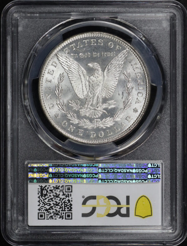 Reverse of this 1886 Morgan Dollar PCGS MS-65