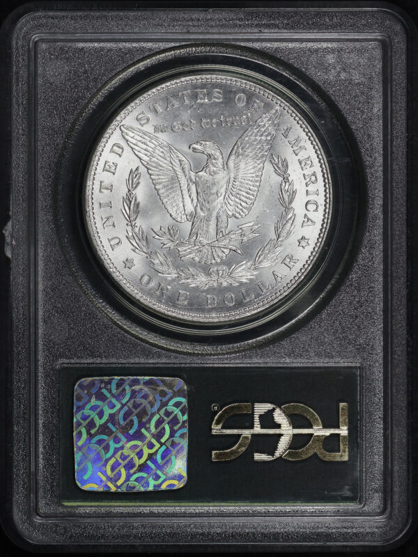Reverse of this 1887 Morgan Dollar PCGS MS-65 Old Green Holder